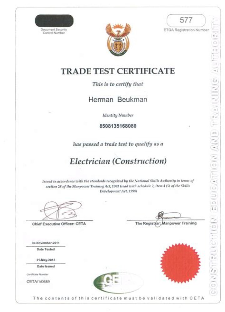 Download CETA Trade Test Certificate PDF Instantly
