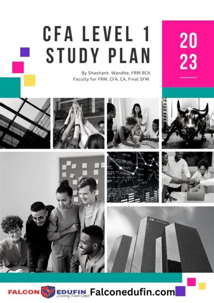 3-Month CFA Level 1 Study Plan PDF Study Guide
