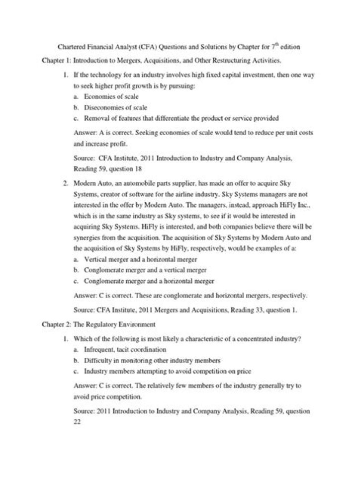 CFA Questions and Answers PDF – Expert Prep Guide