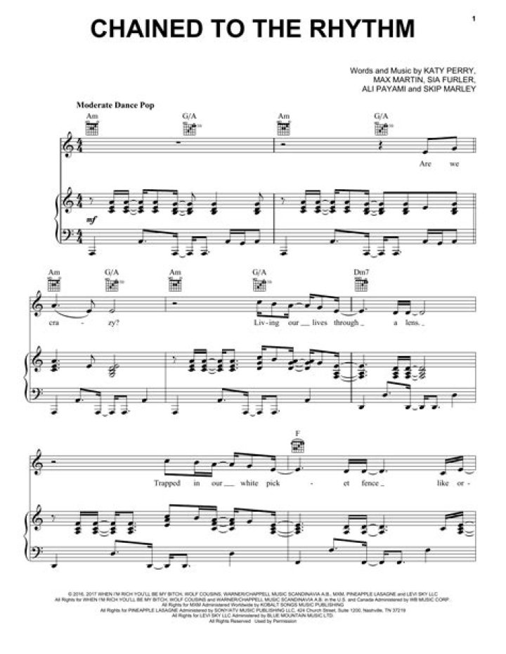 Chained to the Rhythm Sheet Music PDF: Master Your Beat