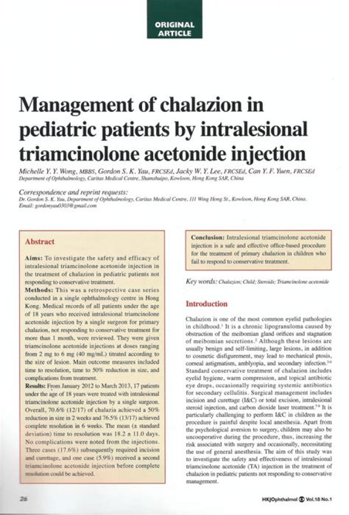 Chalazion Management PDF: Effective Treatment and Care Guide