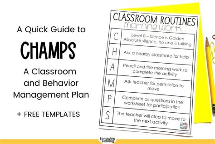 Champs Classroom Management PDF: Master Proven Strategies for Better Behavior