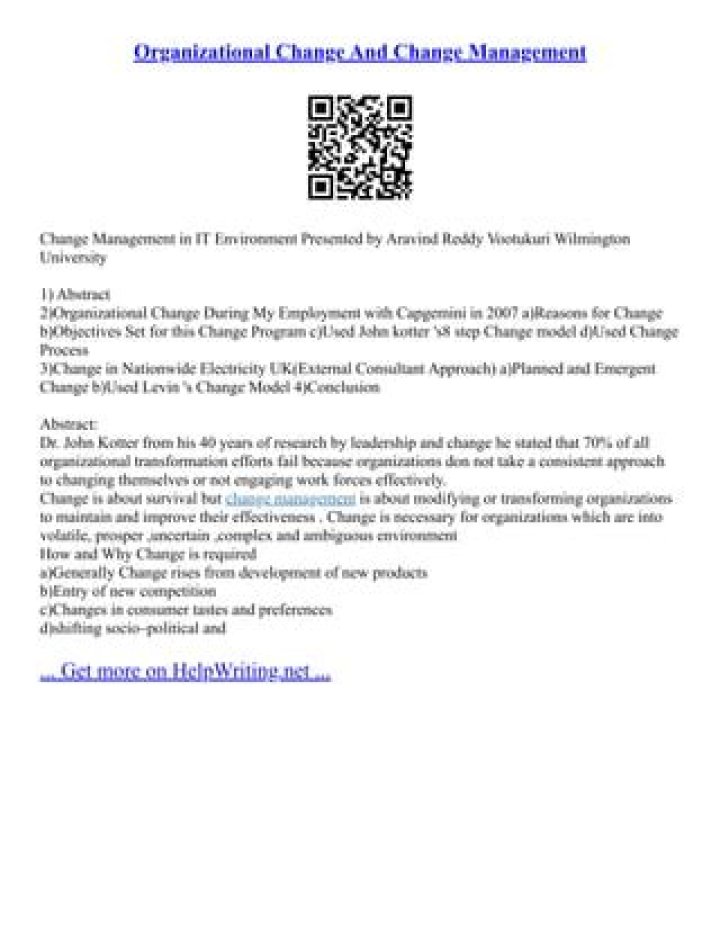 Mastering Change & Effective Change Management: Essential PDF Guide