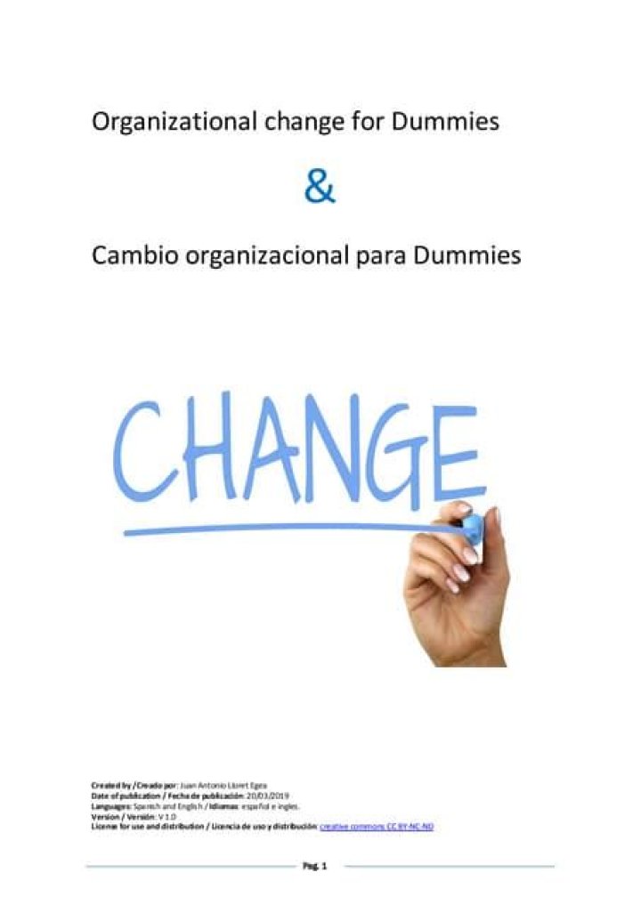Change Management Für Dummies PDF Download – Easy Guide