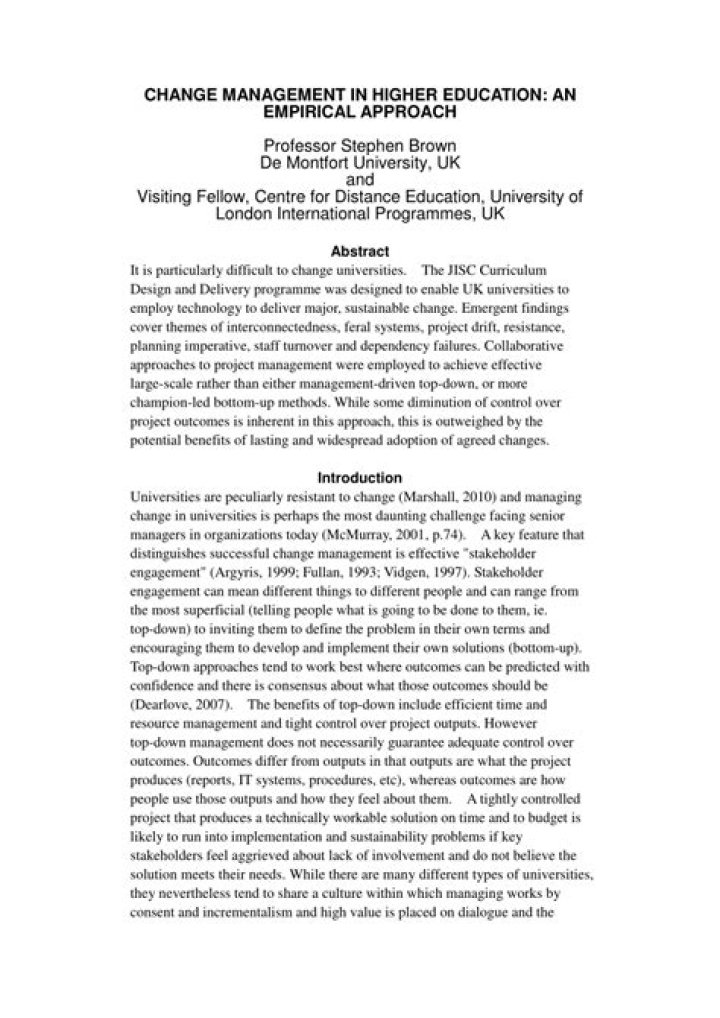 Mastering Change Management in Higher Education: A Comprehensive PDF Guide