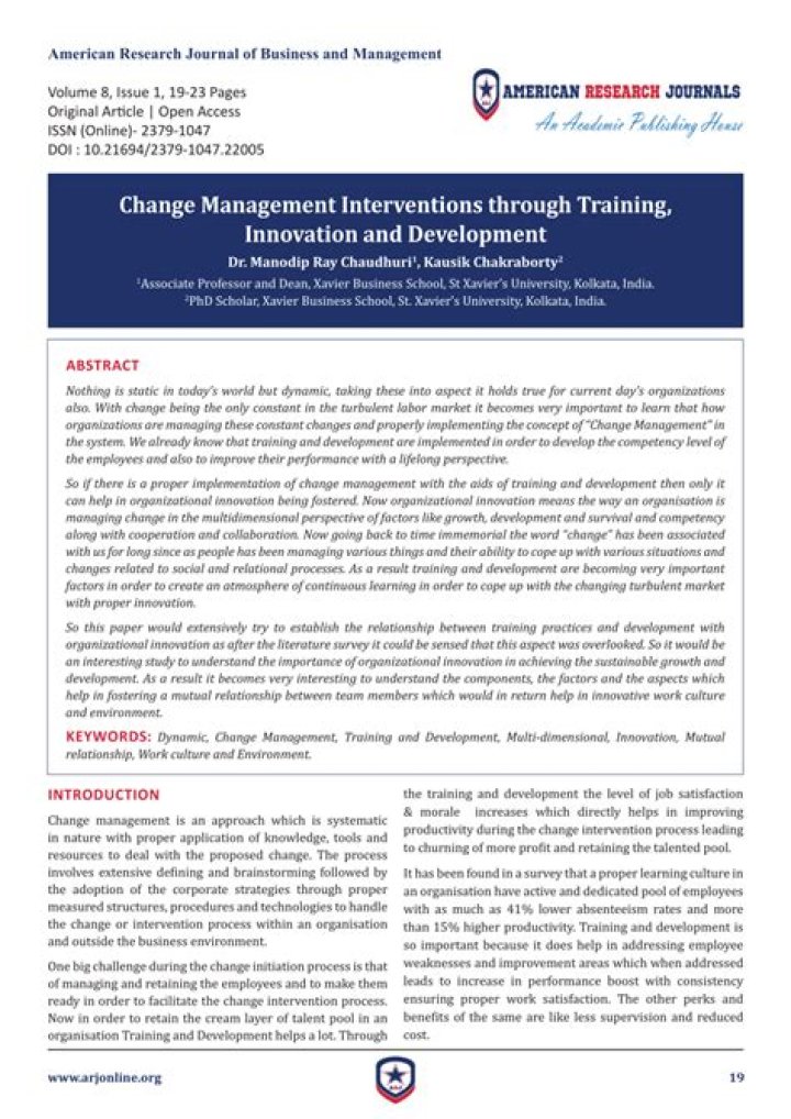 Essential Change Management Interventions PDF Guide