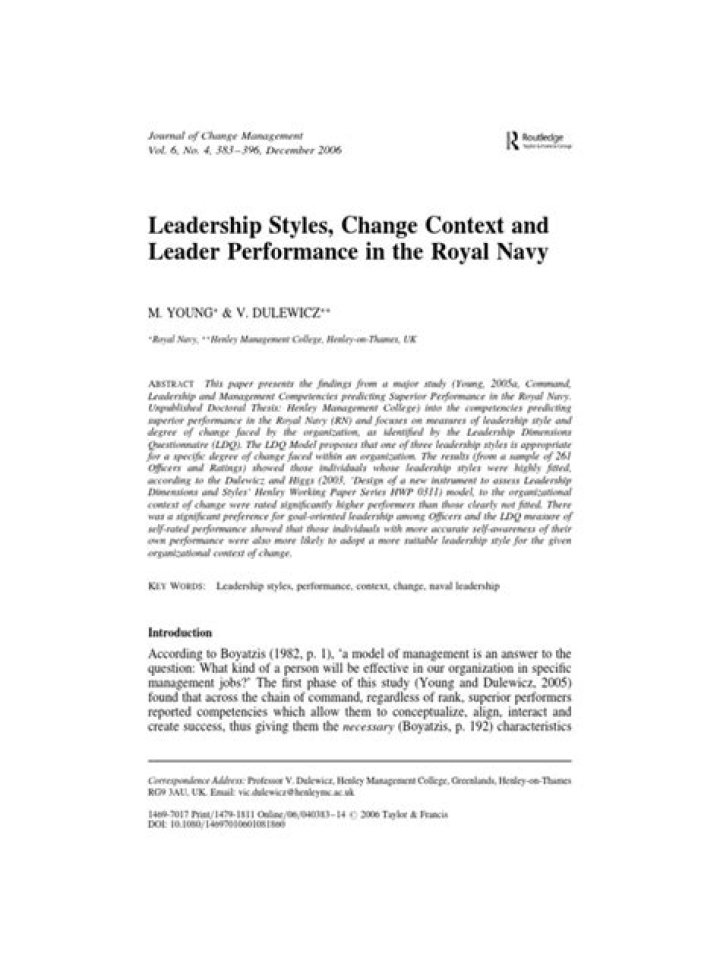 Essential Change Management Journal PDF for Professionals