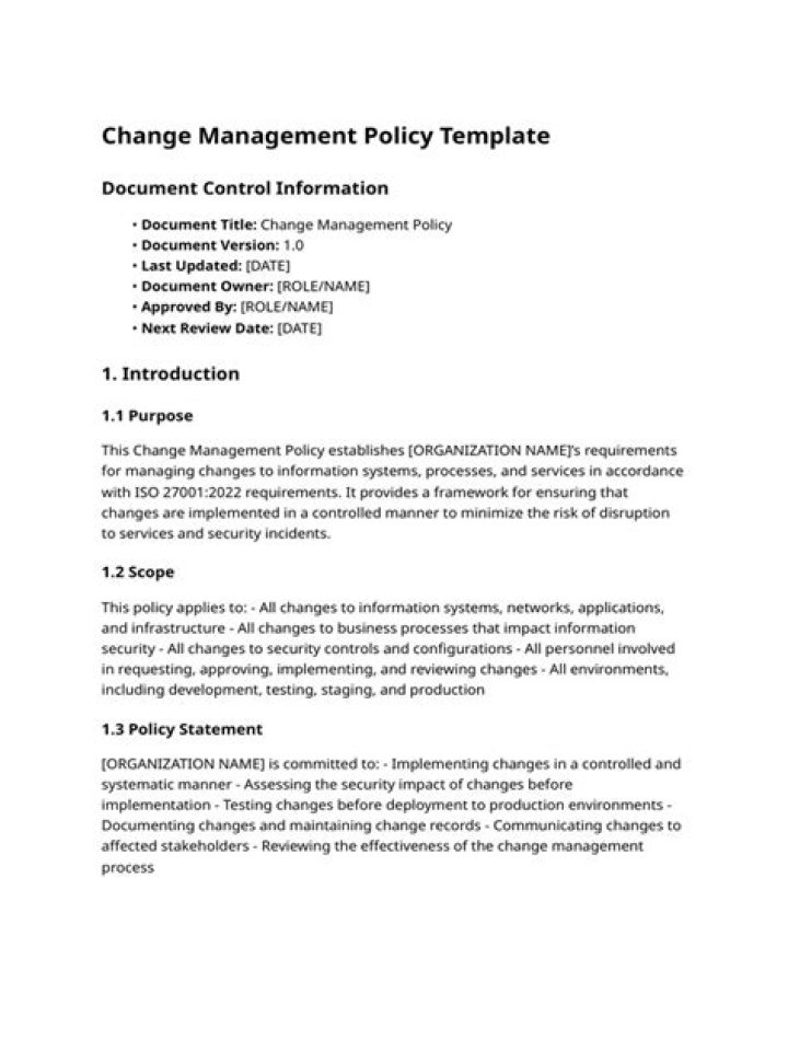 Change Management Policy PDF: Essential Guide for Smooth Transitions