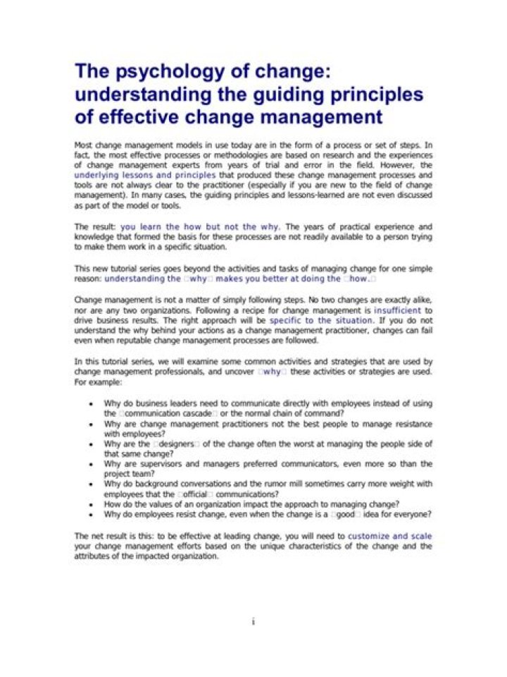 Master Change Management Principles: Essential PDF Guide