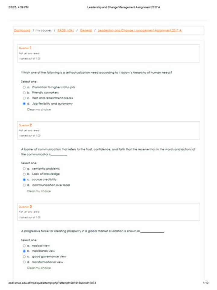 Change Management Quiz PDF: Master Key Change Management Skills