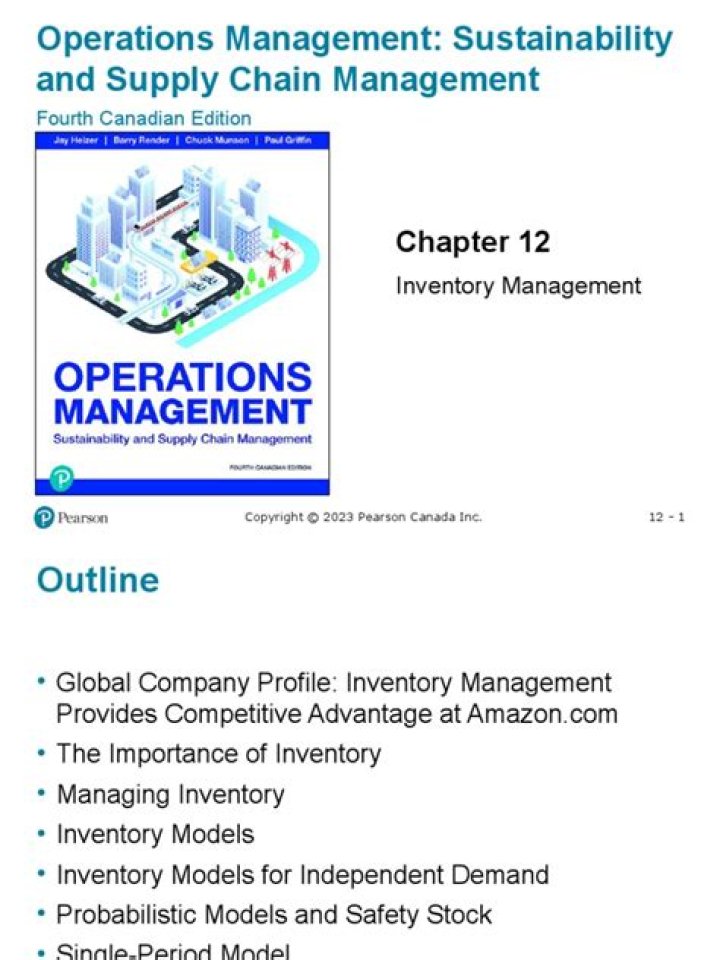 Chapter 12 Inventory Management PDF: Expert Strategies & Templates