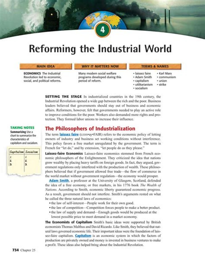Chapter 25 Section 4: Reforming the Industrial World – PDF Answers & Key Insights