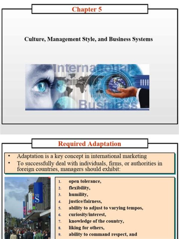 Chapter 5: Culture Management Style & Business Systems – PDF Guide
