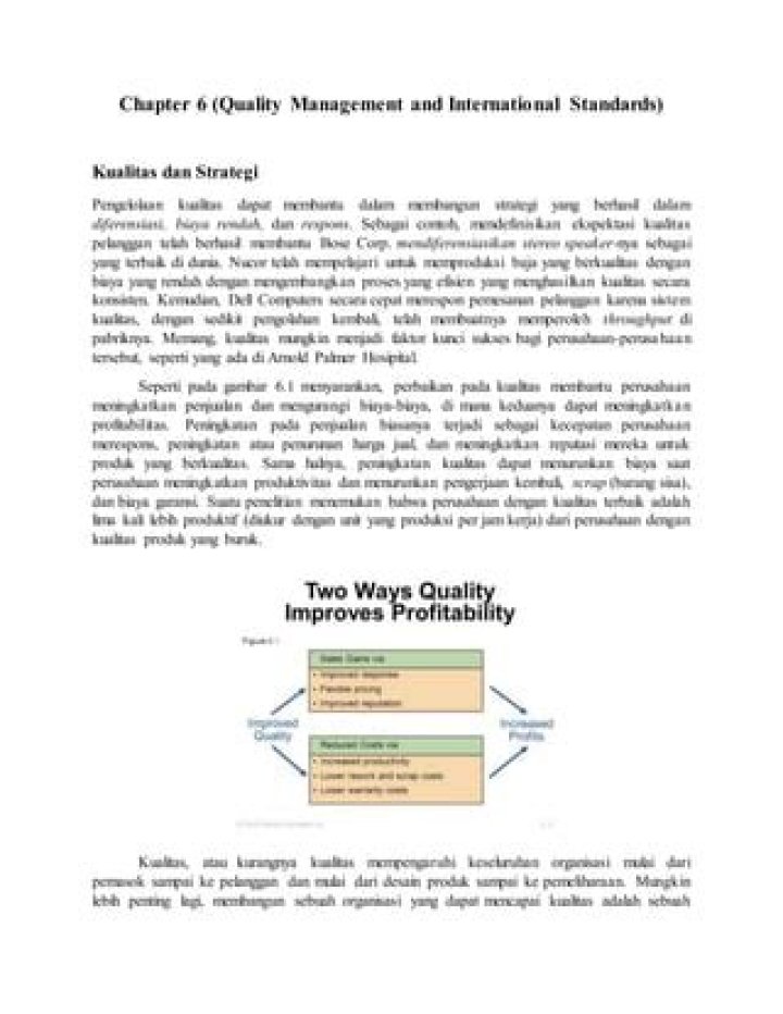 Chapter 6: Quality Management & International Standards – PDF Guide