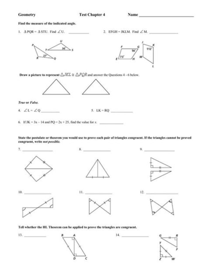 Chapter 8 Geometry Test PDF – Download Free Practice Test