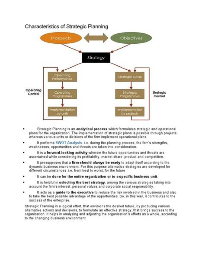 Key Characteristics of Strategic Planning PDFs Explained