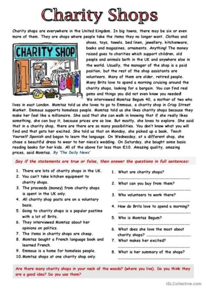Free Charity Worksheets PDF for Nonprofits & Schools