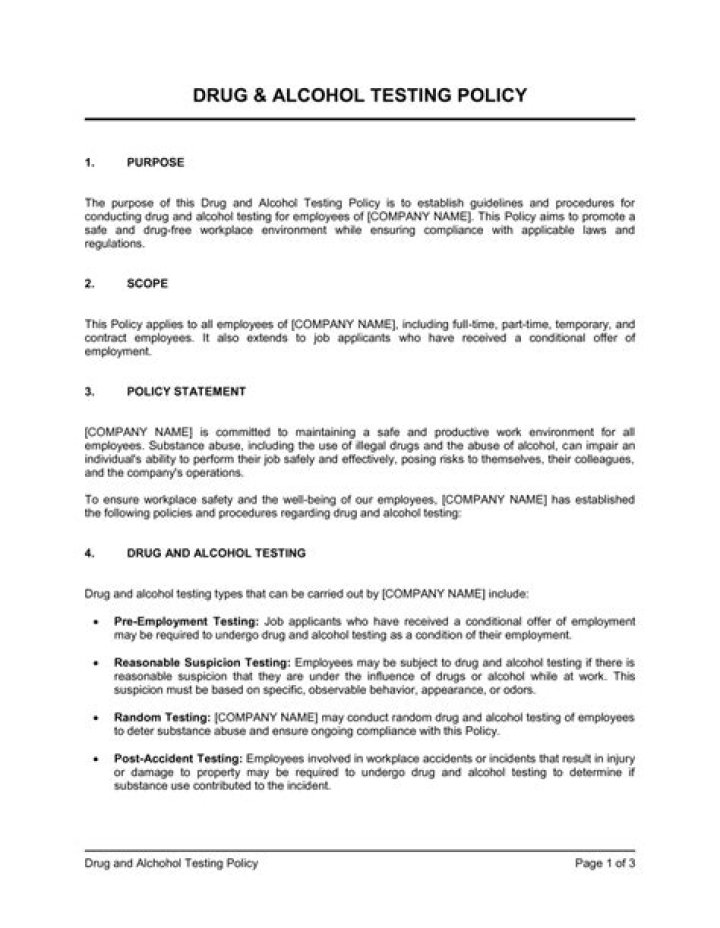 Charles Schwab Drug Test Policy PDF: Full Compliance Guidelines