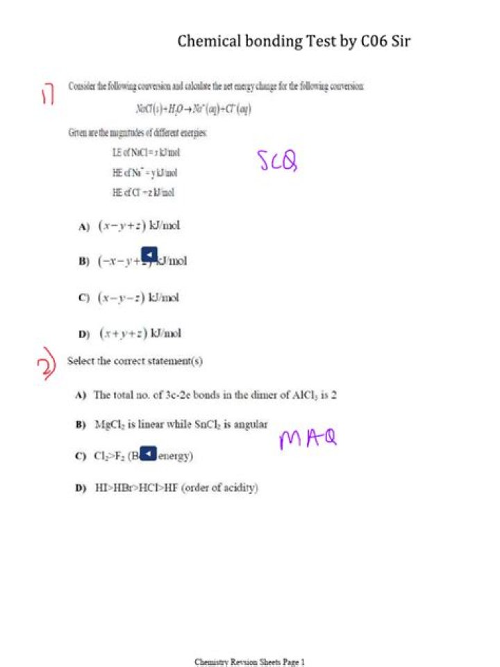 Chemical Bonding Test PDF: Accurate Analysis & Certification