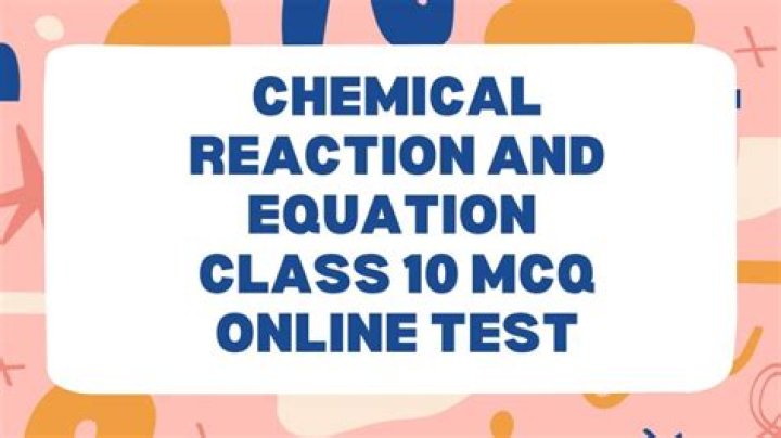 Class 10 Chemical Reactions & Equations Worksheet with Answers PDF