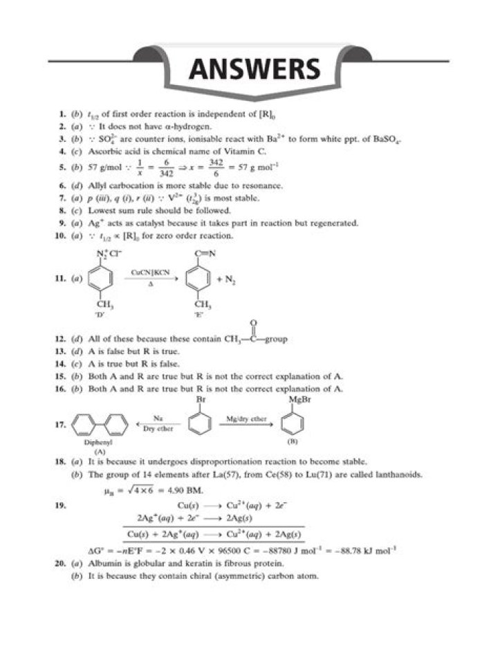 Free Chemistry Answers PDF: Step-by-Step Solutions for Students