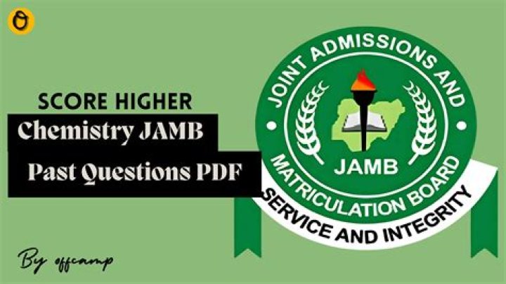Chemistry JAMB Past Questions and Answers PDF – Download Complete Set