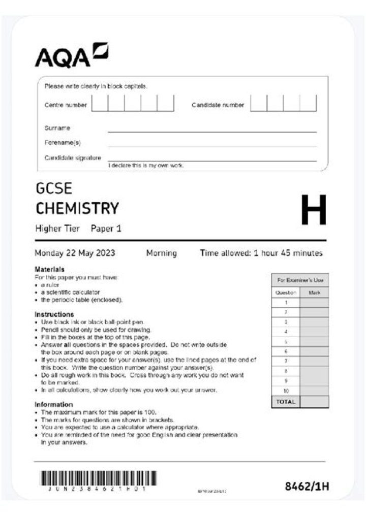 Chemistry Paper 2 Questions & Answers PDF with Detailed Explanations