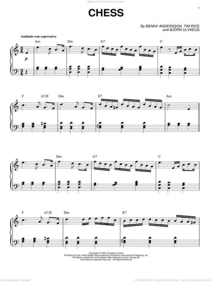 Download Chess Sheet Music PDF – Play Music with Chess-Themed Scores