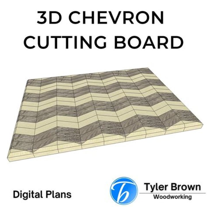 Chevron Cutting Board Plans PDF – Easy DIY Project