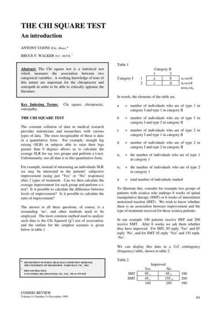 Chi Square Test Example PDF: Step-by-Step Analysis & Practice