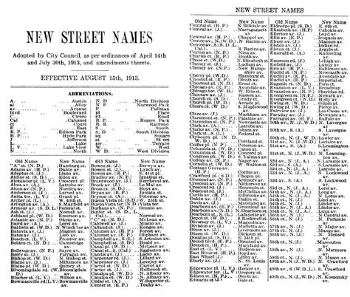 Chicago Street Names List PDF – Complete Guide & Map
