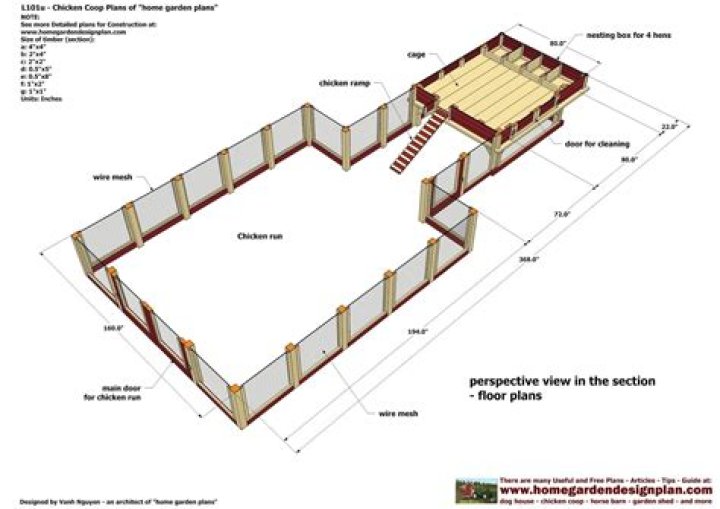Chicken House Plans for 50 Chickens – Download Free PDF Blueprint
