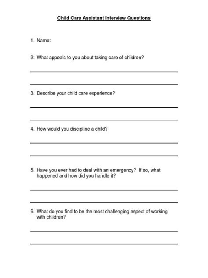 Essential Childcare Interview Questions PDF for Success