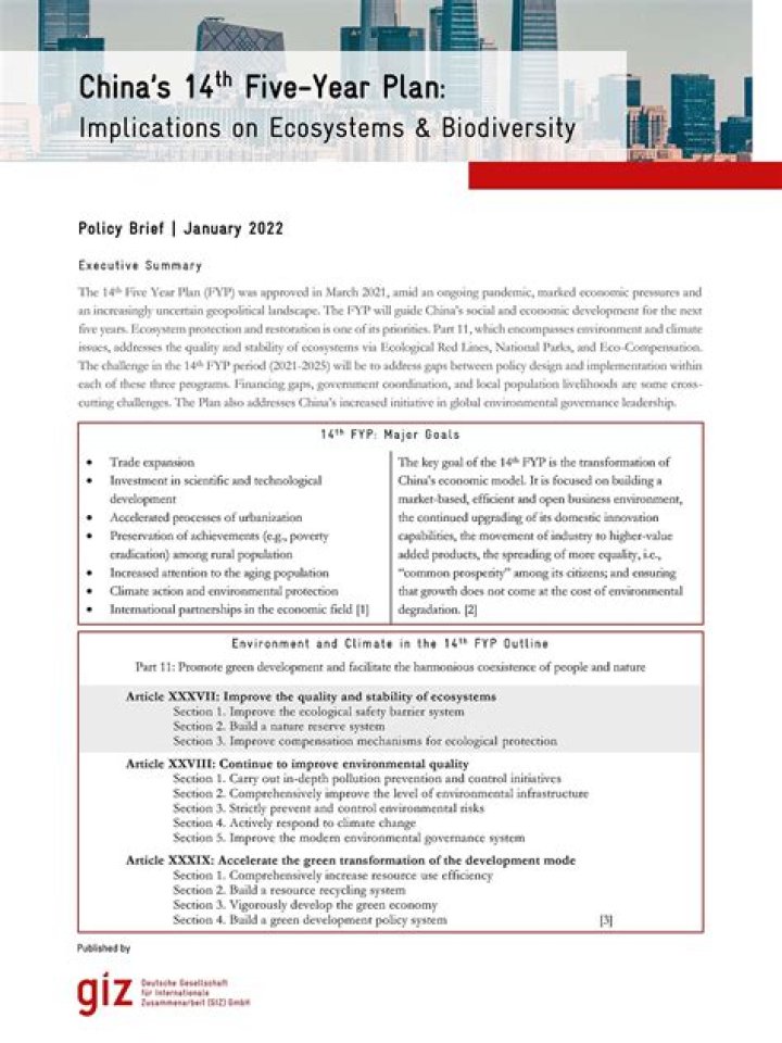 China's 14th Five-Year Plan PDF: Key Goals and Economic Insights