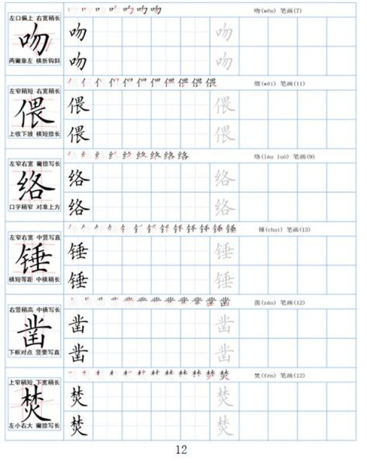 Chinese Calligraphy Practice Sheets PDF for Beginners