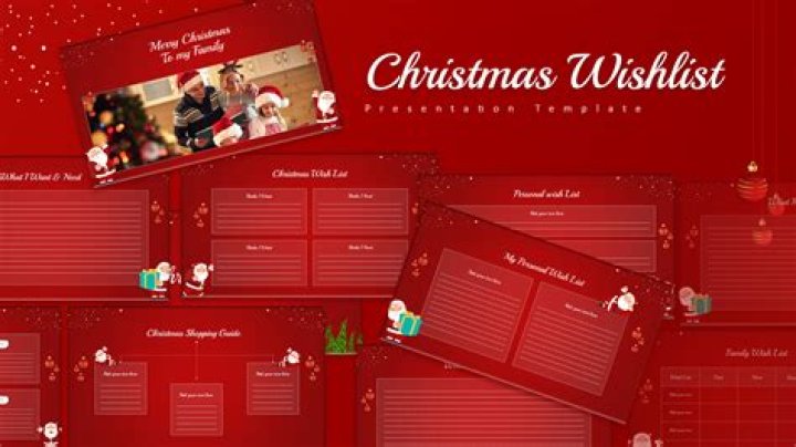 Christmas Wish List PowerPoint Template PDF – Free Download