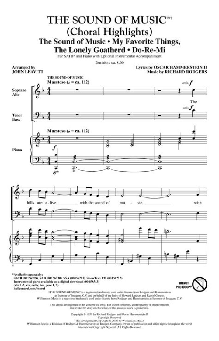 Free Choir Sheet Music PDF Download Now