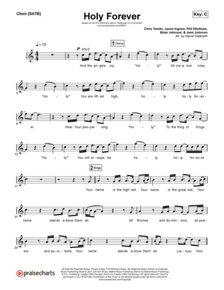 Choir Sheet Music PDF – Download Free Vocal Sheet Music