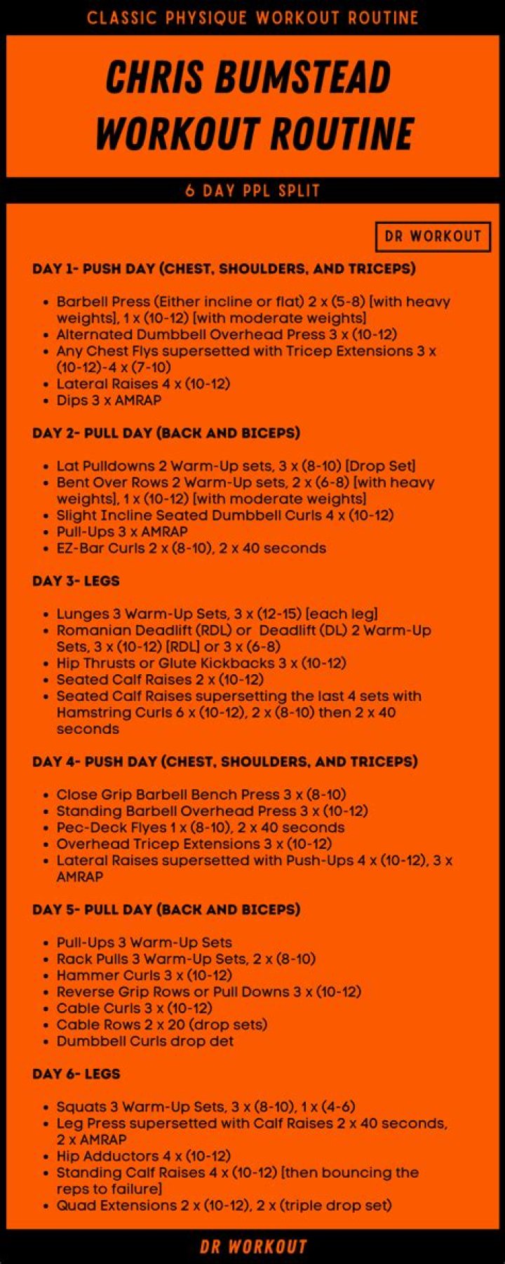 Chris Bumstead’s Ultimate Workout Plan PDF for Strength & Muscle Gain