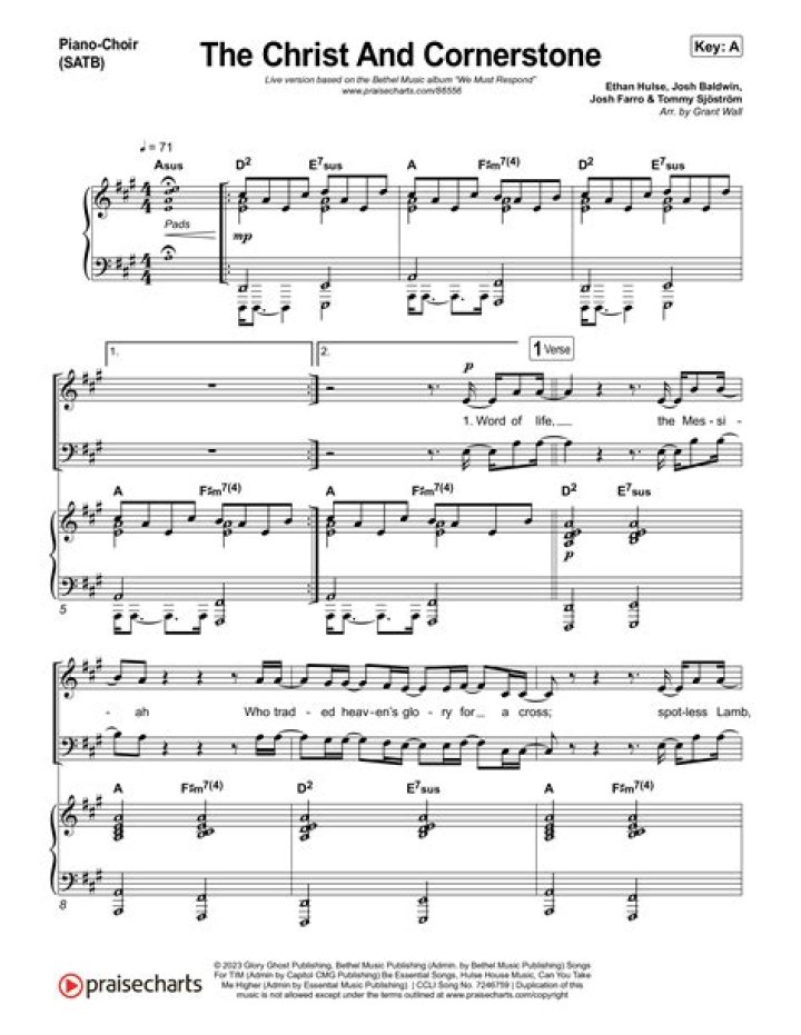 Christ Is Our Cornerstone Sheet Music PDF Download