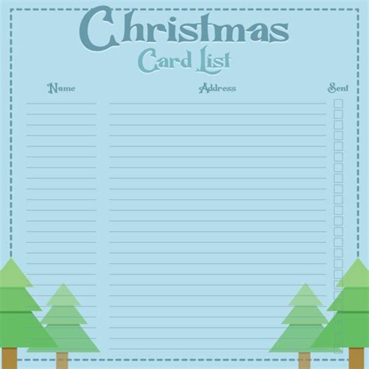 Free Christmas Card List PDF – Instant Download & Print