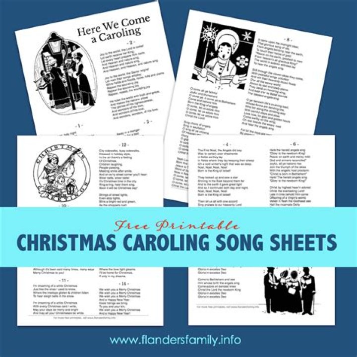 Christmas Carol Song Sheets PDF – Free Printable Lyrics & Sheet Music