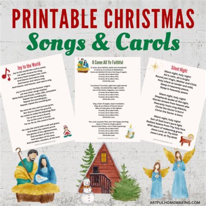 Christmas Carol Songs Sheet PDF for Easy Singing
