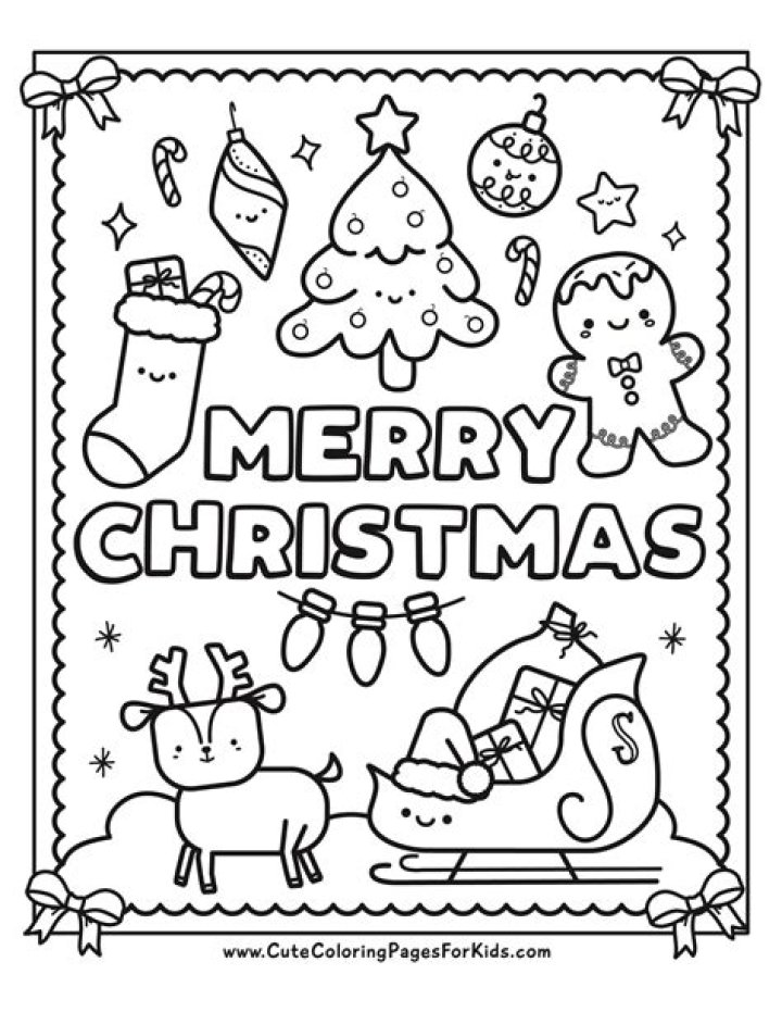 Christmas Coloring Sheet PDF – Free Printable Decorative Pages