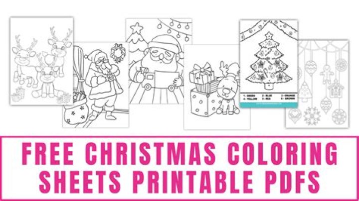 Christmas Coloring Sheets Printable PDF – Free Download