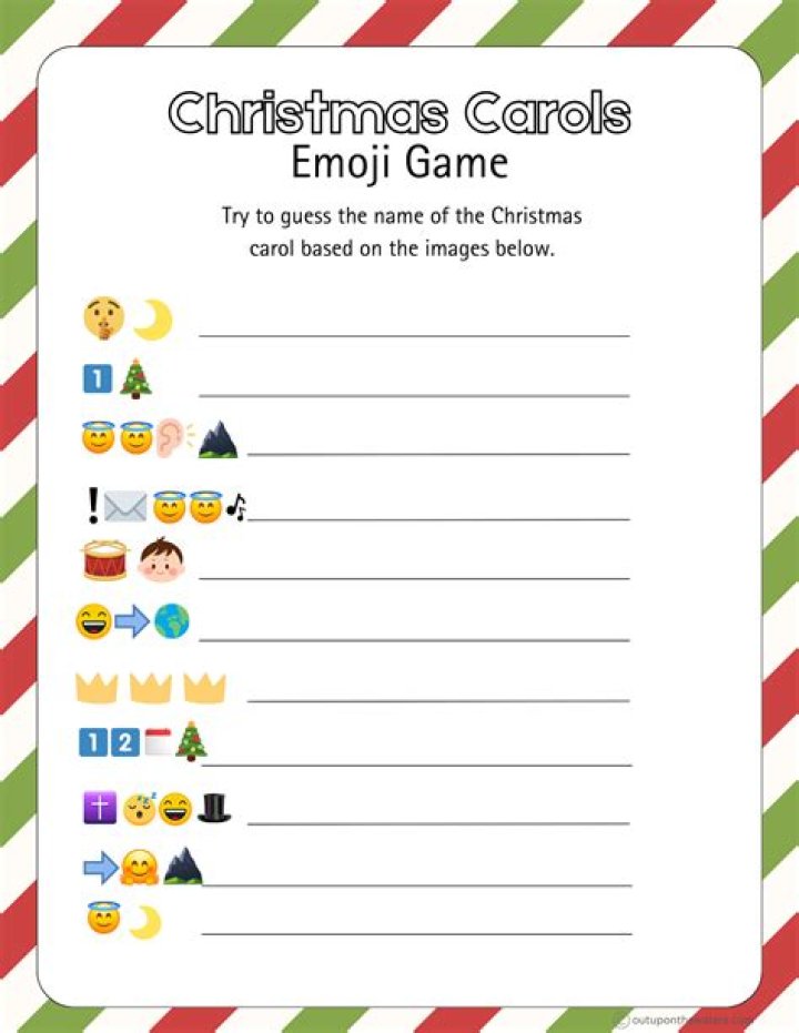 Christmas Emoji Game with Answers PDF – Fun Holiday Quiz for Kids & Adults