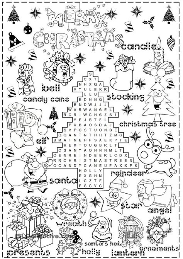 Christmas Fun Worksheets PDF for Kids – Printable Holiday Activities