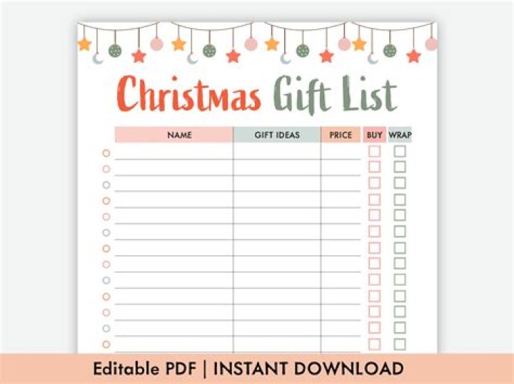 Christmas Gift List PDF: Top 50 Presents for Every Taste