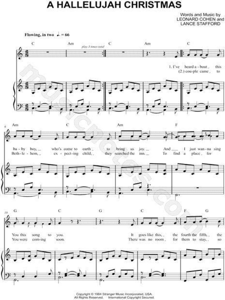 Free Christmas Hallelujah Sheet Music PDF – Download Now