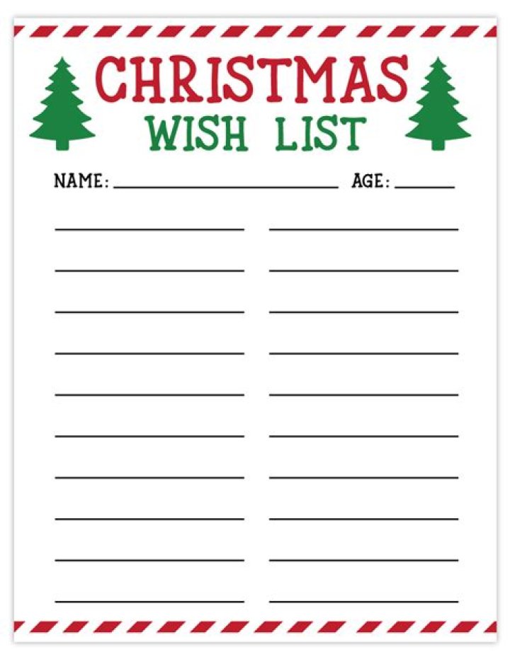 Free Christmas List Template PDF – Instant Download